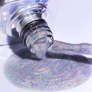 2022 New Arrival Private Label Gel Polish Holographic Laser Cat Eye Gel Shiny Long Lasting For Nail Beauty.