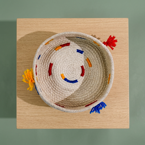 Stylish Modern Multi-Use <b>Jute</b> Seagrass Foldable <b>Basket</b> Storage Organizer for Home Office & Nursery Spice Storage Rack - Product Image 2