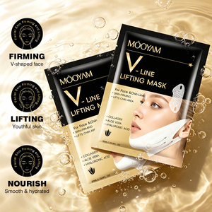 Mascarilla Facial Reafirmante V-Line de Marca Privada con Colágeno, Ácido Hialurónico y Aloe Vera 30ml, Mejora la flacidez facial - Product Image 4