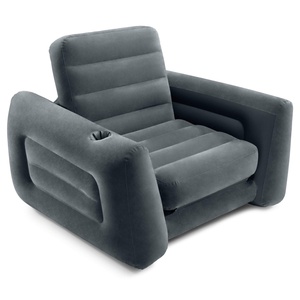 <b>Inflatable</b> Pull-Out <b>Sofa</b> Chair Sleeper That Works As a Air Bed Mattress, Twin Sized Air Mattress <b>Sofa</b> Couch for Living Room - Product Image 1