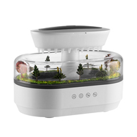 Difusor de Aroma Humidificador Mini con Diseño de Gota de Lluvia, Luz Nocturna de Colores, Aromaterapia para Dormir, Difusor de Aceites Esenciales, Superventas