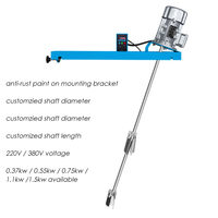 Malaxeur électrique 3/4HP 0,55kw pour fût métallique de 200L, vitesse réglable jusqu'à 960 tr/min, malaxeur pour fût