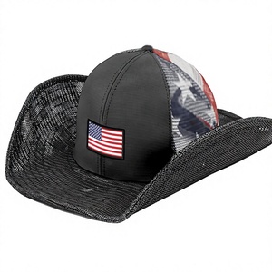 Sombrero de Vaquero con Lentejuelas de Bandera Americana, Sin Cordones, Estilo Europeo Americano, para el Día de la Independencia, Fiestas al Aire Libre, Decorativo Brillante, 100% Poliéster - Product Image 1