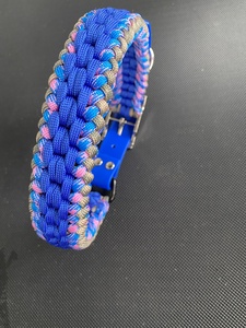 Ensemble collier et laisse pour chien paracorde de luxe avec logo personnalisé collier macramé en corde de nylon tressé à la main collier pour chien corde - Product Image 3