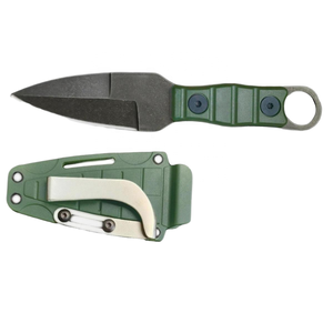 Petit couteau droit à lame fixe en acier inoxydable avec étui, manche en PP, couteau de poche EDC pour la survie en plein air, la chasse et le camping - Product Image 3