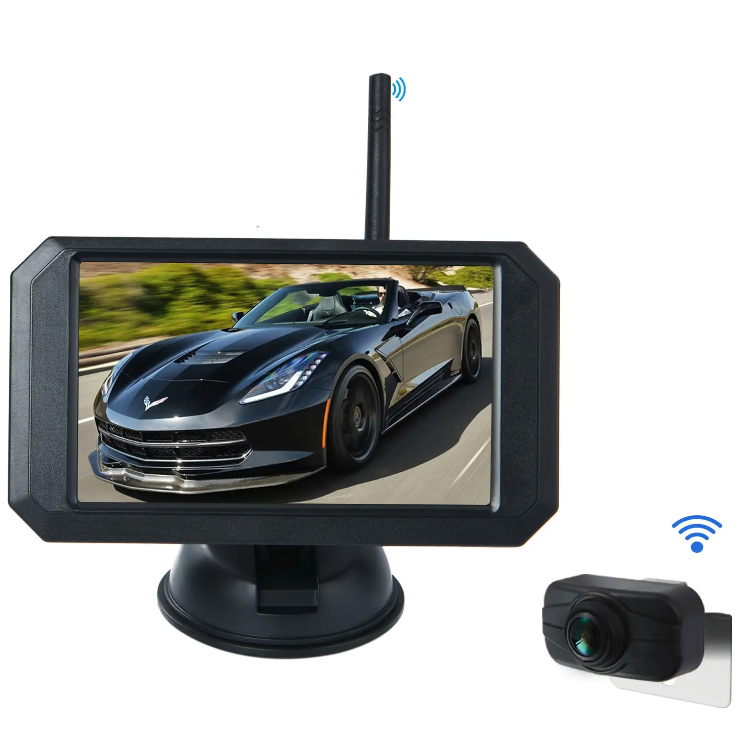 1080P 5 "Wireless Auto Omkeren Aid Parking Assistance Omkeren Terug Achteruitrijcamera