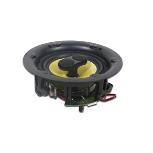 6.5 inch 2 way 50W Speaker Powered by POE++ or 24VDC, IP Network with Crossover Dual Voice Coil and Dual Tweeter Ceiling Speaker