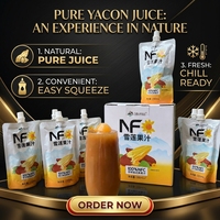 Yacon Sap Inhoud 100% NFC Contract Productie Aangepaste White Label MOQ FOB Export Drank China 190mL Tuit