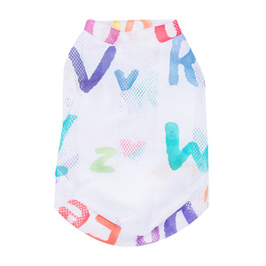 Hoopet-Chaleco de malla transpirable para gatos, diseño colorido de dibujos animados para gatos pequeños, estilo primavera-verano, ropa fina para mascotas - Product Image 5