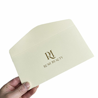 Cartes de remerciement personnalisées en papier d'art avec estampage à chaud, cartes de vœux pliables, lettres d'invitation, enveloppes pour la maison
