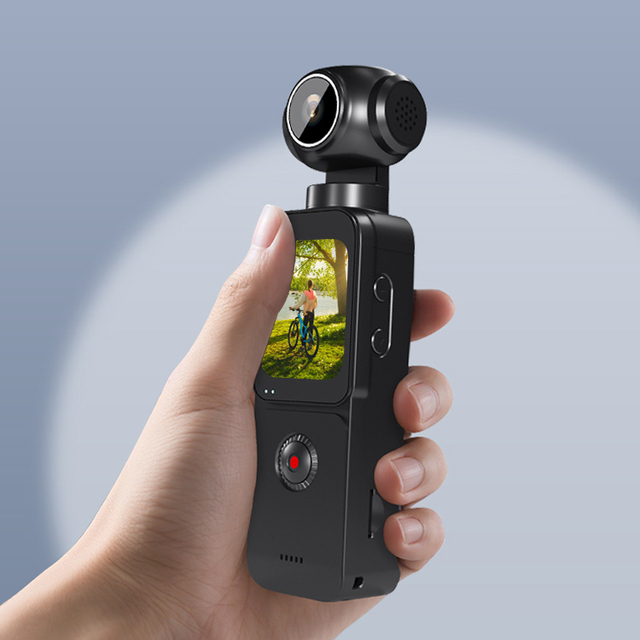 Customize Handheld Pocket Vlogging Cameras With 5K 75MP Photo Gimbal Stabilization 1.69 Inch Touch Screen Anti-shake for Sport C