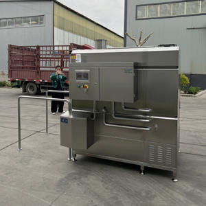 Laveuse de <span class=keywords><strong>bacs</strong></span> <span class=keywords><strong>à</strong></span> viande efficace, <span class=keywords><strong>machine</strong></span> de nettoyage de chariots <span class=keywords><strong>à</strong></span> viande, équipement de lavage industriel haute pression - Product Image 3