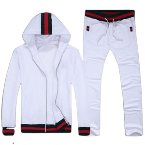 Trajes con logotipo personalizado para hombre, ropa deportiva para correr, gimnasio, chándales de algodón y poliéster, venta al por mayor - Product Image 1