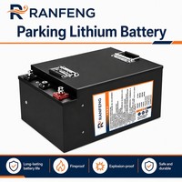 25.6V 200Ah LiFePO4 Baterai AC Parkir Truk Lithium Ion Penyimpanan Daya Siklus Dalam Sistem Tenaga Surya BMS PV Kit