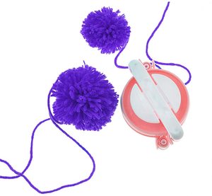 ProgiftSpace 4pcs/Set Weave Tool Pompon Braider Knitting Wool Ball Making Machine DIY <strong>Pompom</strong> <strong>Maker</strong> - Product Image 3