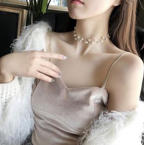 Vente en gros usine 2019 – Nouvelle collection : Collier ras du cou en perles pour femme, chaîne courte à la clavicule - Product Image 3