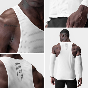 <span class=keywords><strong>Camiseta</strong></span> Deportiva de <span class=keywords><strong>Gimnasio</strong></span> para Hombre, Reflectante, de Alta Calidad, con Logotipo Personalizado OEM de HUCAI, Perforada con Láser, para Fitness y Running - Product Image 2
