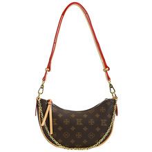 Bolso de Media Luna de Piel Sintética de Lujo, Nuevo Modelo 2026, con Cadena de Alta Calidad, Estampado, Versátil, de Mano, Bandolera, Impermeable - Product Image 1