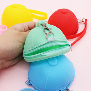 Silicone <b>Cute</b> Cartoon 3D Hat Shape <b>Wallet</b> Bag Fashion Waterproof Custom Kids Student Personalized Keychain KL Portable - Product Image 6