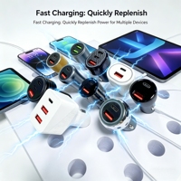 Power Matching Vermijd overbelastingsbeschadiging USB-autotelefoonoplader Wetenschappelijk auto-sneloplaadapparaat Oplaadbescherming Autolader