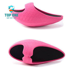 Top One Trendy Venta al por mayor Zuecos de plataforma alta para mujer Hot Pink Women Platform EVA Clog Heel Wedge Mule Shoes para mujer - Product Image 3