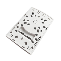 Boîtier de terminaison murale FTTH pour fibre optique, 2 ports, adaptateur SC/LC, couvercle à encliquetage, cassette de raccordement à charnière, intérieur