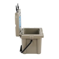 Nevera Portátil Aislada de 15L, Moderna, Rotomoldeada, de Material PE Térmico, Reutilizable, Resistente al Agua, para Alimentos, Pesca y Camping