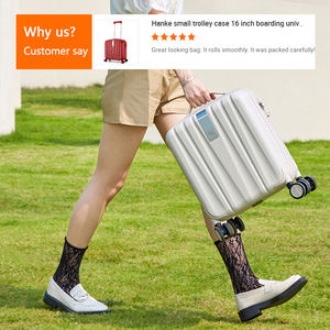 Huanhanke — petite valise à roulettes universelle 16 pouces, valise d'embarquement, pour les voyages d'affaires, cabine - Product Image 2