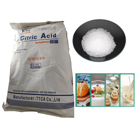 Best Price Citric Acid Monohydrate White Crystalline Powder 25kg Bag Food Additives for Preservative Flavoring Detergent Fast