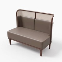 Massivholz Rattan gewebte High-End chinesische Restaurant Tische und Stühle, Restaurant Stühle und Tische