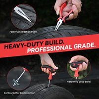 Kit de réparation de pneus crevés avec bouchons pour voiture, moto, VTT, Jeep, camion, tracteur, réparation de crevaison avec gonfleur de pneus