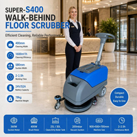 Machine de nettoyage de sols à brosse unique 400 mm, légère, pour l'entretien quotidien des halls d'hôtel - Offre Spéciale