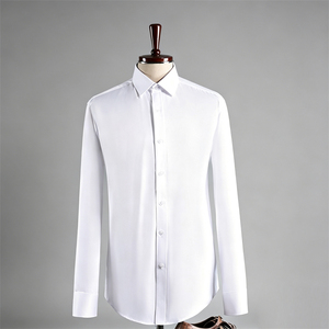 Chemise habillée <span class=keywords><strong>homme</strong></span> à manches longues, formelle, infroissable, respirante, légère, printemps-été, qualité supérieure, luxe - Product Image 4