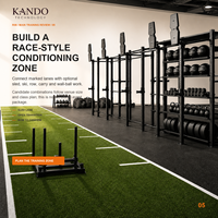 Pack d'accessoires d'entraînement KANDO Fitness Race avec options de poids réglables, construction en caoutchouc durable et design antidérapant pour