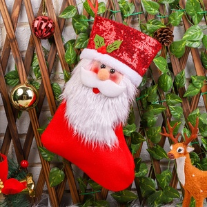 Factory Price Christmas <b>Stocking</b> Large Xmas Gift Bags Fireplace Decoration Socks New Year Candy <b>Holder</b> Christmas Decor for Home - Product Image 4