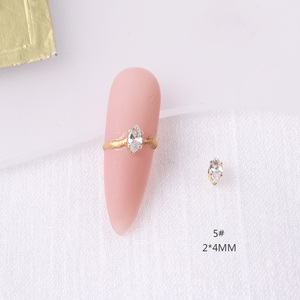 TSZS Mini Zircon Kuku Berlian, Kecil Persegi Mata Kuda Air-Drop Dekorasi Seni Kuku Permata Bawah Datar Perhiasan Dalam Jumlah Besar - Product Image 6