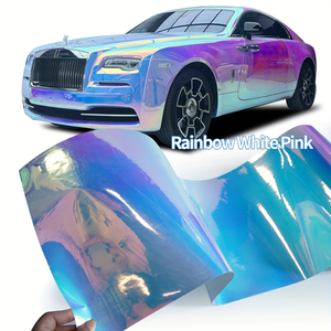 <span class=keywords><strong>Film</strong></span> <span class=keywords><strong>de</strong></span> protection automobile holographique chromé arc-en-ciel <span class=keywords><strong>de</strong></span> haute qualité, PVC PET 1,52x18M, autocollants <span class=keywords><strong>de</strong></span> voiture changeant <span class=keywords><strong>de</strong></span> couleur - Product Image 1