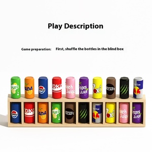 Sinh thái thân thiện bằng gỗ uống theo chủ đề trò chơi đoán cho trẻ em-2-Player giáo dục Bộ nhớ & logic Board đồ chơi lứa tuổi 4-8 - Product Image 6