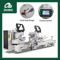 Scie à double tête CNC OUWO en promotion pour la découpe de profilés aluminium – Machine CNC pour la fabrication de fenêtres