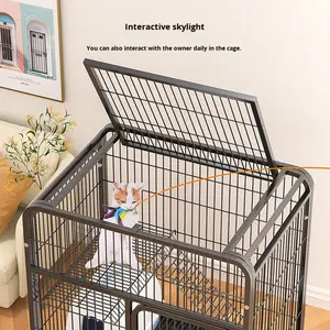 Meerlaagse Ijzeren Kattenvillakooi Voor Kittens En Volwassen Katten-Benodigdheden Voor Huisdieren Voor Grote Kattenhuizen - Product Image 3