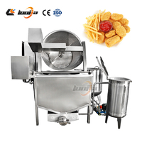 Friteuse à eau circulaire en acier inoxydable SUS304 pour haricots verts, ail et oignons crus, avec système de retrait automatique des résidus