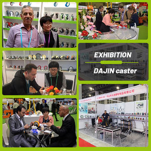 Rodas de Metal para Carrinho Industrial com Rodízios de Borracha Natural Galvanizados de Plástico de Alta Resistência com Duplo Bloqueio de 5 Polegadas - Product Image 5