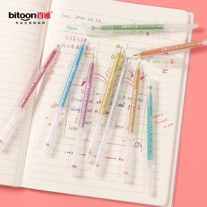 कस्टम लोगो 12-टुकड़ा फ्लैश क्रिस्टल जेल पेन सेट 1.0 मिमी बुलेट nb बेहतर चिकनी स्टाइलिश नीले कार्यालय घर लेखन नया प्लास्टिक - Product Image 6