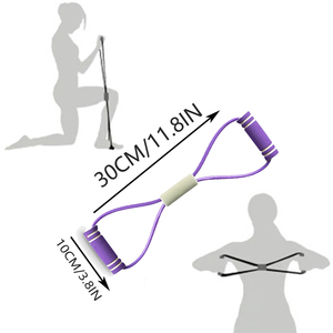 <span class=keywords><strong>Bande</strong></span> de Résistance Élastique en Forme de 8 Portable pour <span class=keywords><strong>Musculation</strong></span>, Extenseur de Poitrine, Entraînement de Fitness à Domicile - Product Image 2