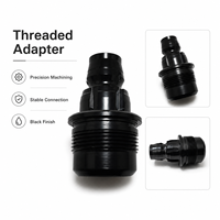 Adaptateur de perçage diamanté multifonction TENGRUI DDBI M41 à filetage mâle, en acier au carbone noir revêtu E, antirouille, pour le carottage du béton