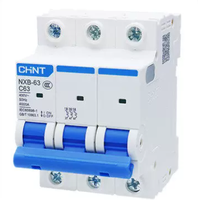 Disjoncteur miniature Chint NXB pour usage domestique, 2P 50A Type C, capacité de coupure 1KA, garantie 12 mois