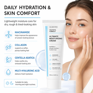 Crème hydratante ultime pour le visage, formule jeunesse, anti-rides, anti-taches fines, anti-taches brunes, pour peaux sèches et rougeurs - Product Image 2