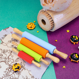 Sinh thái thân thiện Silicone bakeware bột bột cán Pin cho nhà bếp Baking Pastry nấu ăn công cụ - Product Image 2