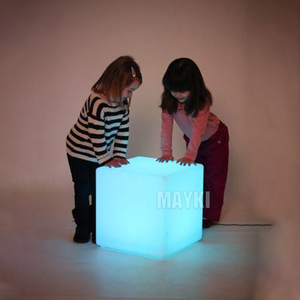 Cubo de luz Led recargable, impermeable, muebles led para exteriores, silla brillante, cubo de hielo, luz led, luz led, mesa de cubo - Product Image 2