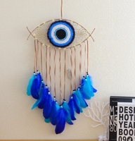 Evil Eyes Dream Catcher Coloré Dreamcatcher Décor Plume Artisanat En Gros Dream Catcher